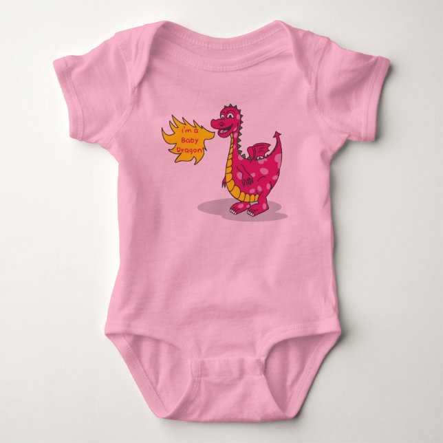 Baby Dragon - Girl Strampler (Vorderseite)