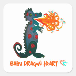 Baby Dragon Heart Sticker
