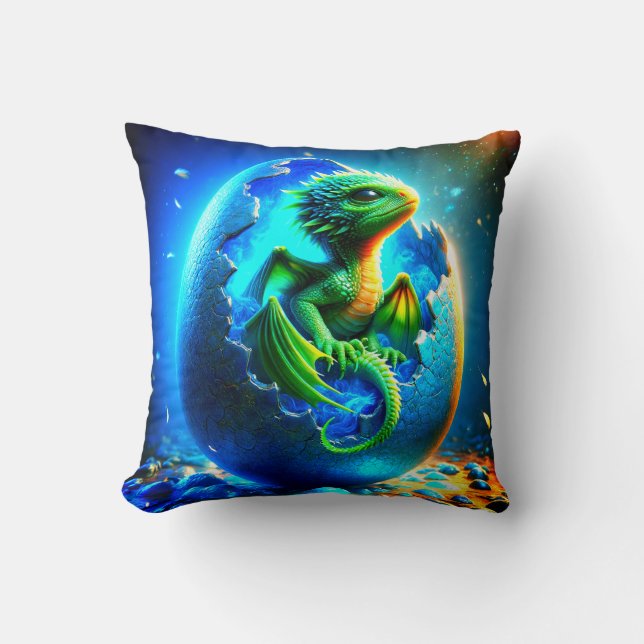 Baby Dragon Kissen (Vorderseite)