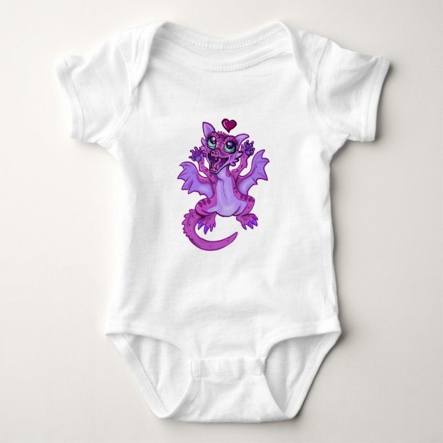 Baby Dragon Liebe Baby Bodysuit Strampler (Vorderseite)