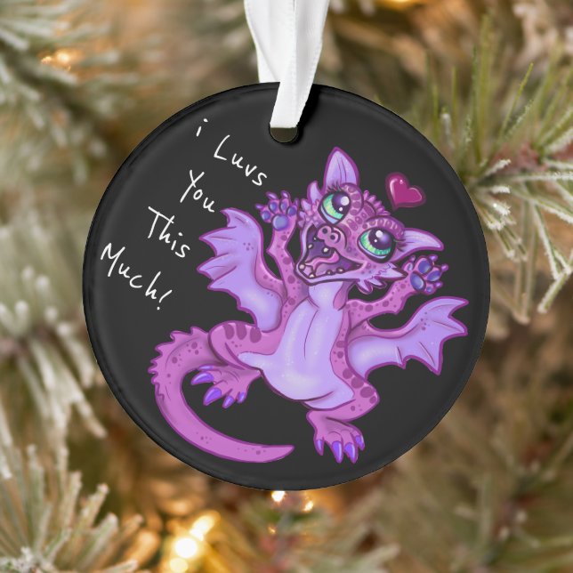 Baby Dragon Liebe Ornament (Baum)