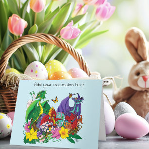 Baby Dragon Nest Fantasy Karte