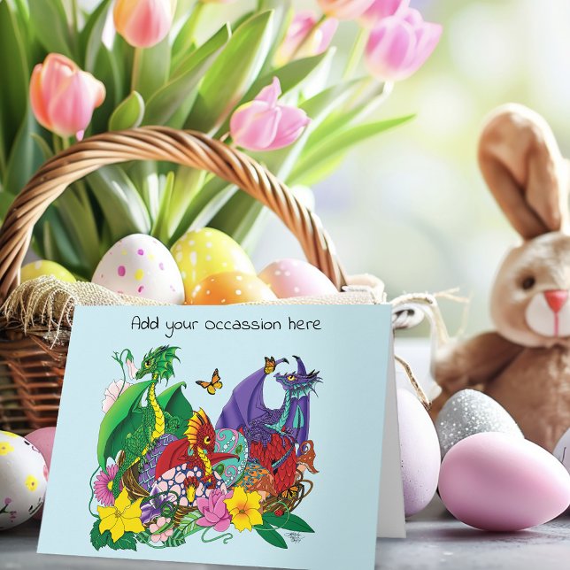 Baby Dragon Nest Fantasy Karte (Von Creator hochgeladen)