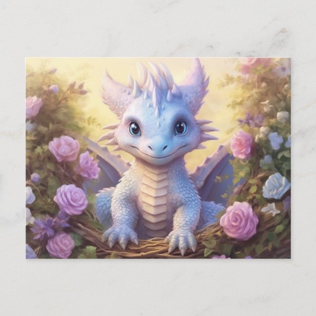Baby Dragon Postkarte (Vorderseite)