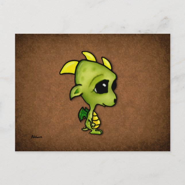 Baby Dragon Postkarte (Vorderseite)