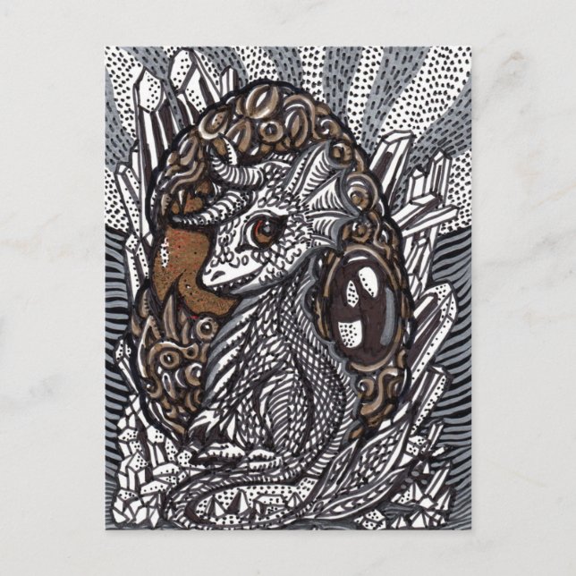 Baby Dragon Postkarte (Vorderseite)