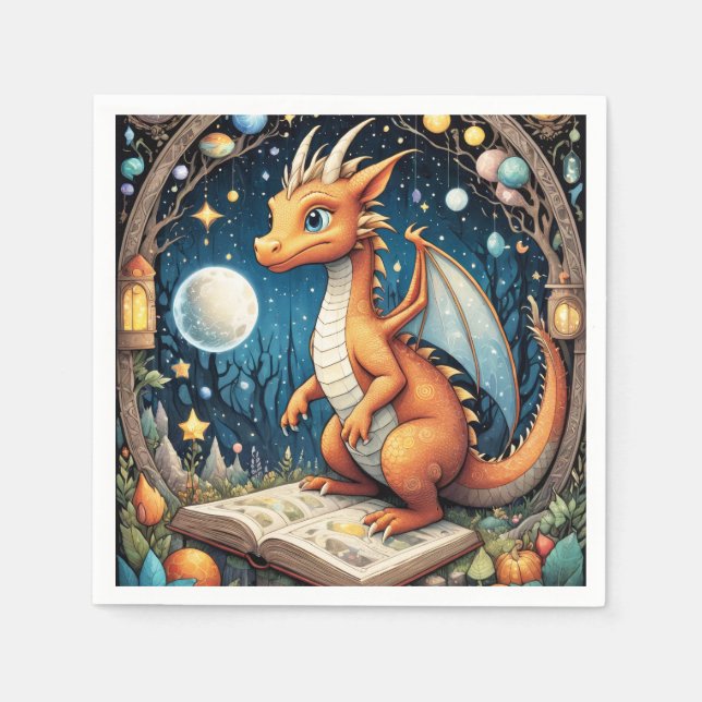 Baby Dragon Serviette (Vorderseite)