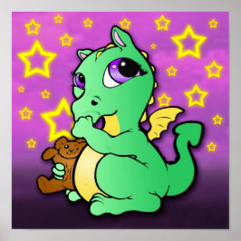 Baby Dragon Sind zum Kotzen Thumb (grün) - Print Poster