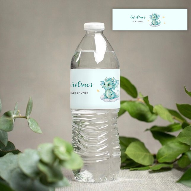 Baby Dragon Wasserflaschenetikett (Von Creator hochgeladen)