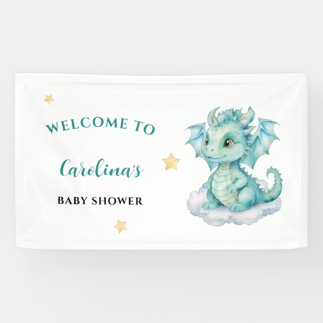 Baby Dragon Welcome Banner (Horizontal)