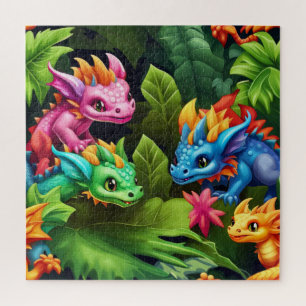 Baby Dragons and Greenery Puzzle