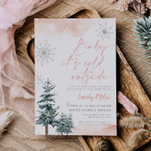 Baby draußen kalt, Baby-Dusche im Winter