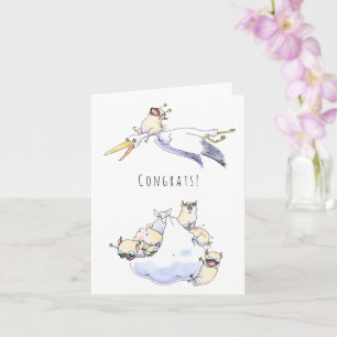 Baby Drop neue Welpe oder Babykarte Karte