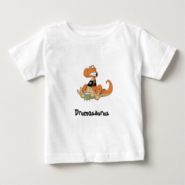 Baby Drummer Dinosaure T - Shirt (Vorderseite)