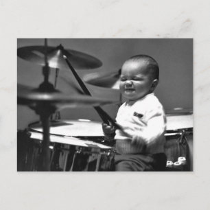 Baby Drummer Postkarte