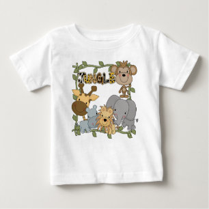 Baby-Dschungel-Tier-T-Shirts und Geschenke Baby T-shirt