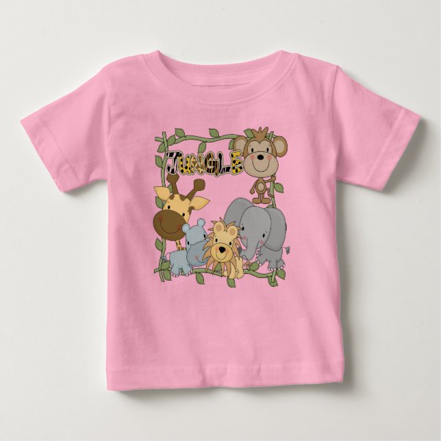 Baby-Dschungel-Tier-T-Shirts und Geschenke Baby T-shirt (Vorderseite)