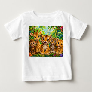 Baby-Dschungeltiere Baby T-shirt