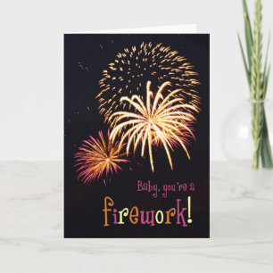 Baby, du bist ein Feuerwerk! Karte
