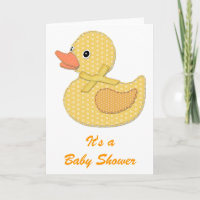 Baby Duck Applique Gelb, es ist eine Babydusche