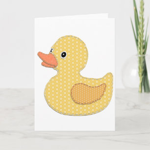 Baby Duck Applique Karte