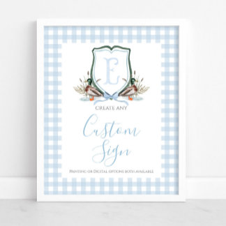 Baby Duck Baby Duck Custom Schild