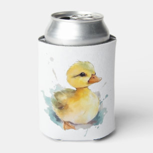 Baby Duck Watercolor Cooler Dosenkühler
