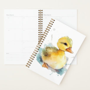 Baby Duck Watercolor Planner Planer