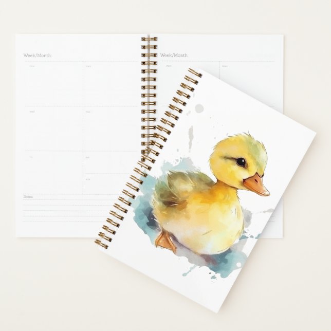 Baby Duck Watercolor Planner Planer (Anzeige)