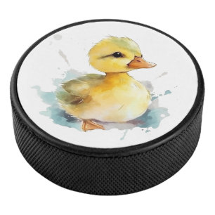 Baby Duck Watercolor Puck