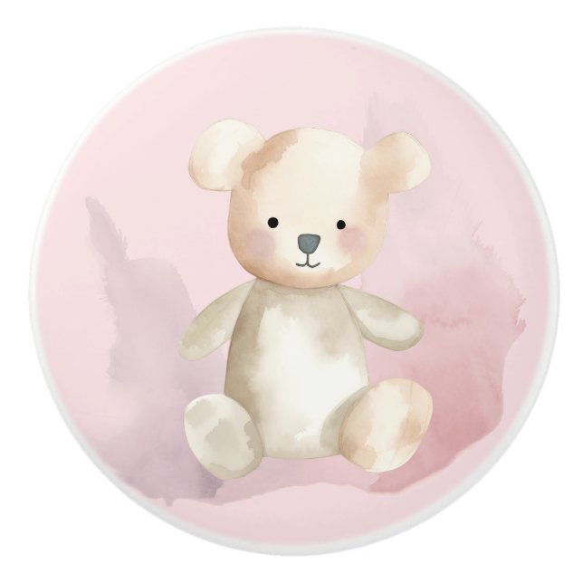 Baby Duschbär Keramikknauf (Vorderseite)