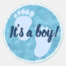 Baby Dusche Baby Blue Watercolor Custom