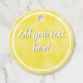 Baby Dusche Baby Gelb Wasserfarbe Custom Geschenkanhänger