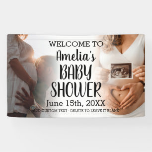 Baby Dusche Custom 2 Foto Willkommen Banner