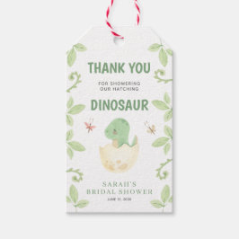 Baby Dusche Danke Gender Neutral Dinosaurier Geschenkanhänger