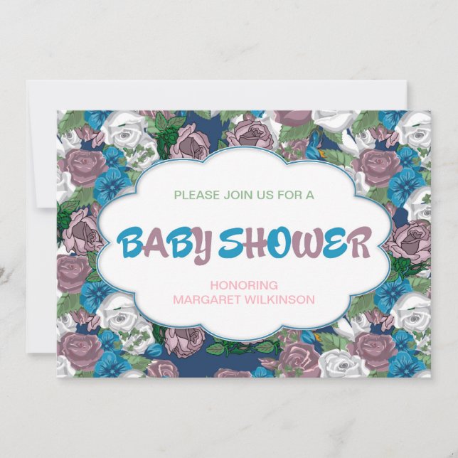 Baby-Dusche Einladung (Vorderseite)