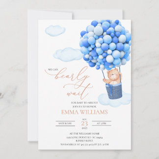 Baby Dusche Einladung Bären Wir können frühzeitig 