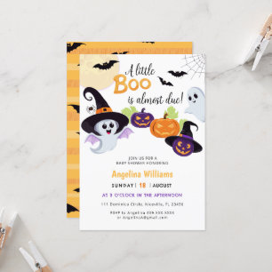 Baby Dusche Einladung für Little Boo Halloween.