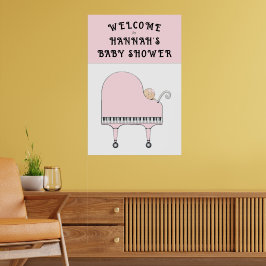 Baby Dusche Empfang Poster