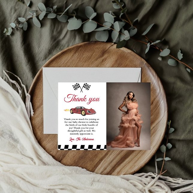 Baby-Dusche für Autos Danke Karte (Von Creator hochgeladen)