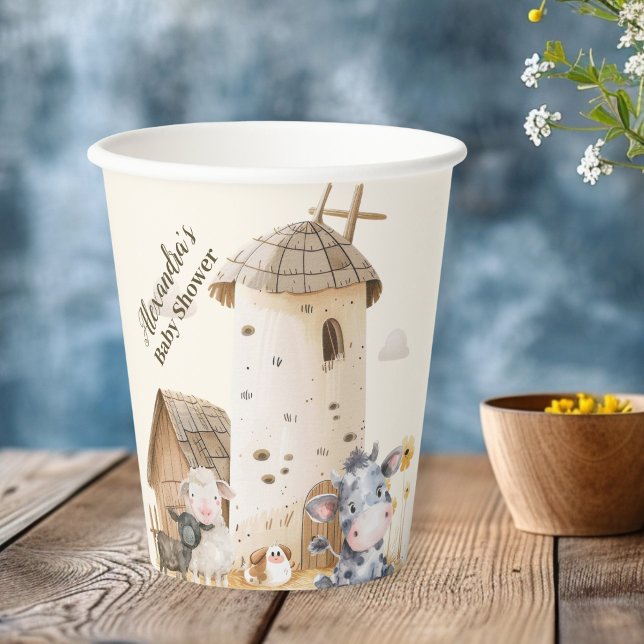 Baby-Dusche für Landtiere Pappbecher (Von Creator hochgeladen)