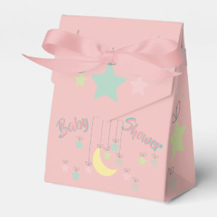 Baby Dusche Gefälligkeitsbox mit Sonne, Mond, Ster Geschenkschachtel