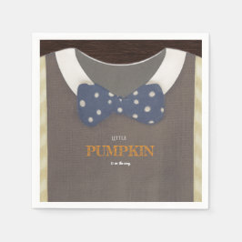 Baby Dusche Herbst blauer Bodysuit Serviette