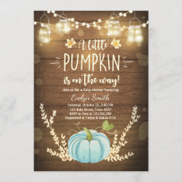 Baby Dusche laden Kleiner Pumpkin Fall Rustikaler Einladung