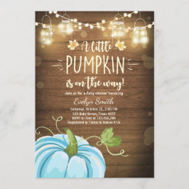 Baby Dusche laden Kleiner Pumpkin Fall Rustikaler Einladung