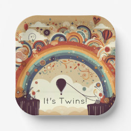 Baby-Dusche mit Multifunktionsgerät Pappteller