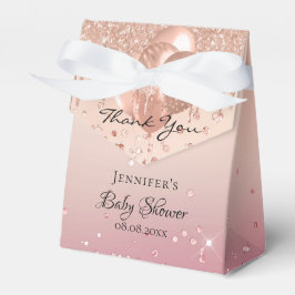 Baby Dusche Rose Gold Rosa Ballon Danke Geschenkschachtel