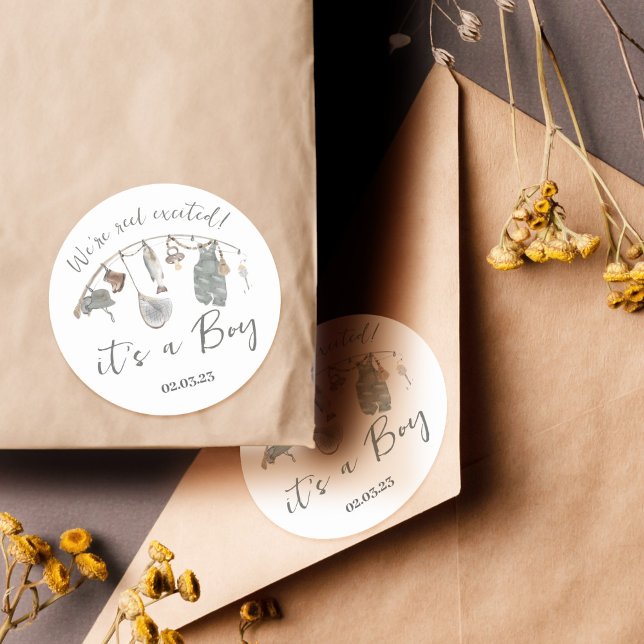 Baby-Dusche Runder Aufkleber (Von Creator hochgeladen)