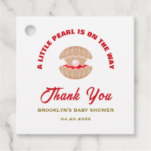 Baby Dusche Seashell eine kleine Perle ist unterwe