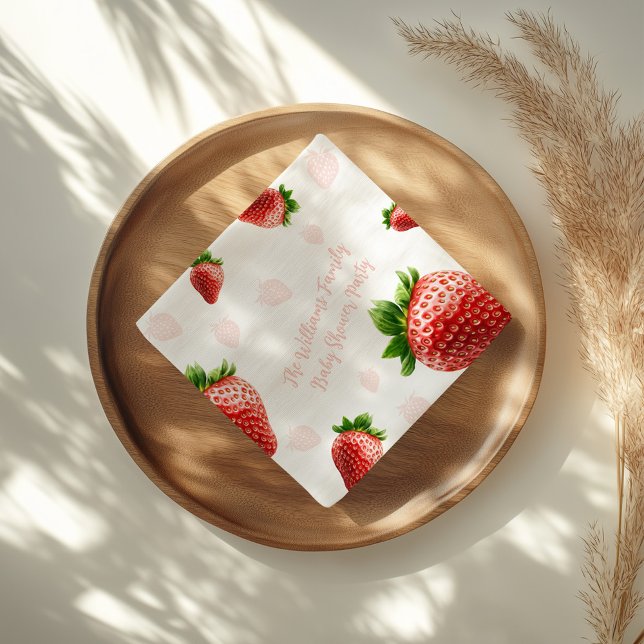 Baby Dusche Strawberry Napkins Serviette (Von Creator hochgeladen)